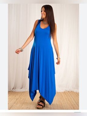 tshirt dress maxi Casual White Split Hem Loose Maxi Shirt Dress main image 0